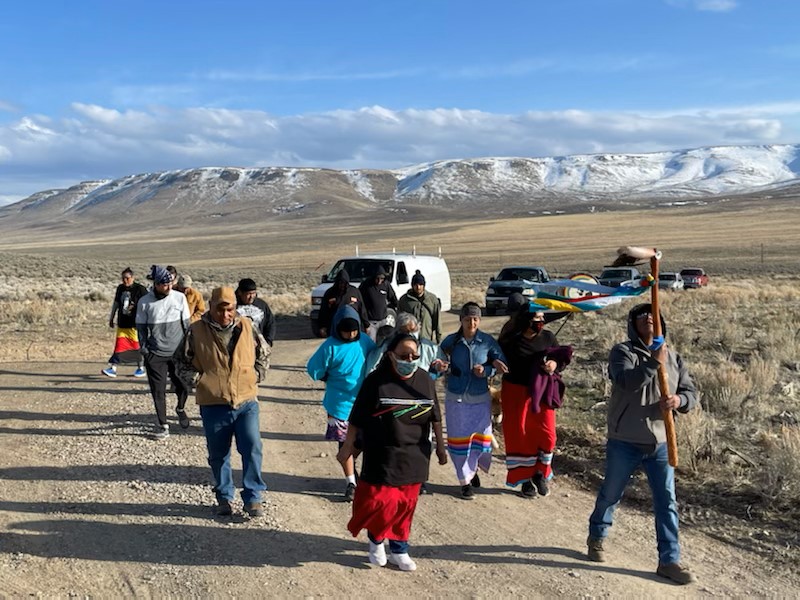 Fort McDermitt Paiute and Shoshone Tribal Members Protest Thacker Pass Lithium Mine
