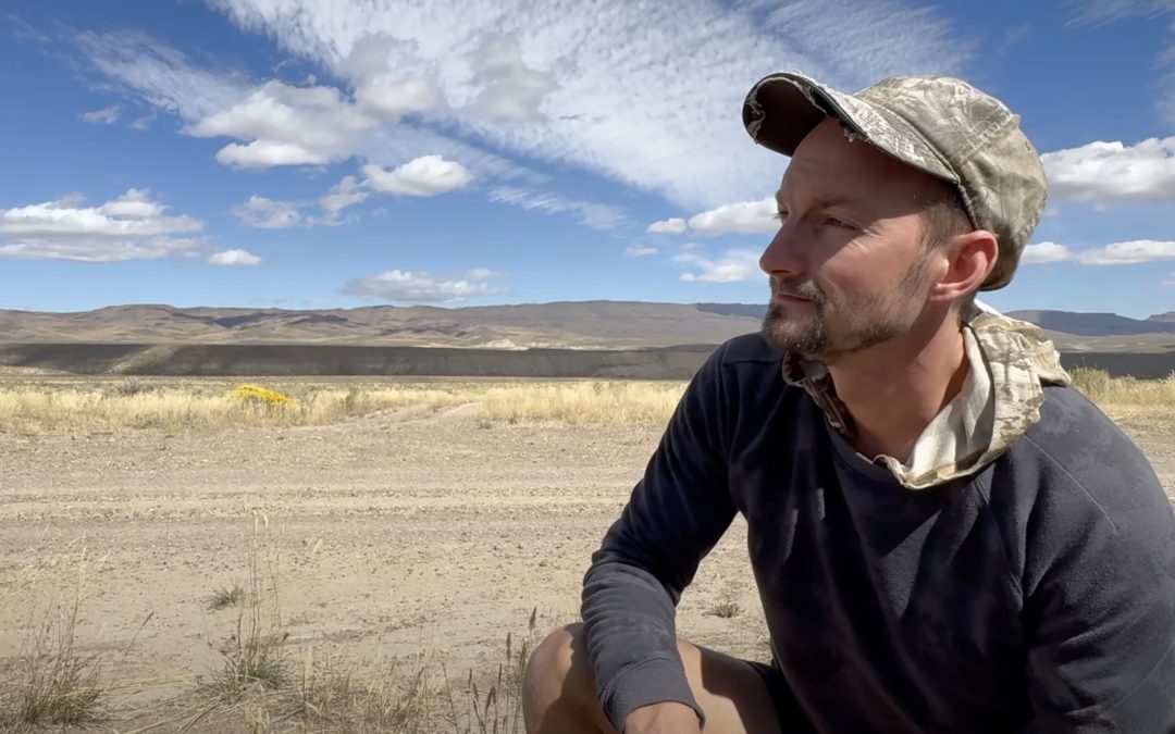 Max at the HiTech Minerals mine exploration site in Southern Oregon